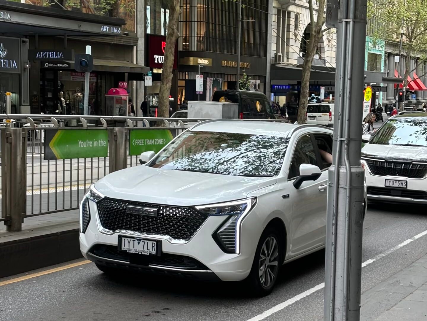 BYD Atto 3 driving in Sydney