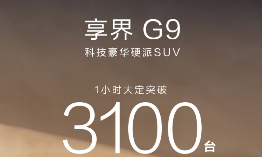 Xiangjie G9 booking numbers