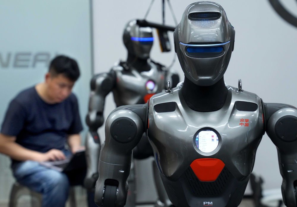 Engineers training a humanoid with real-world data