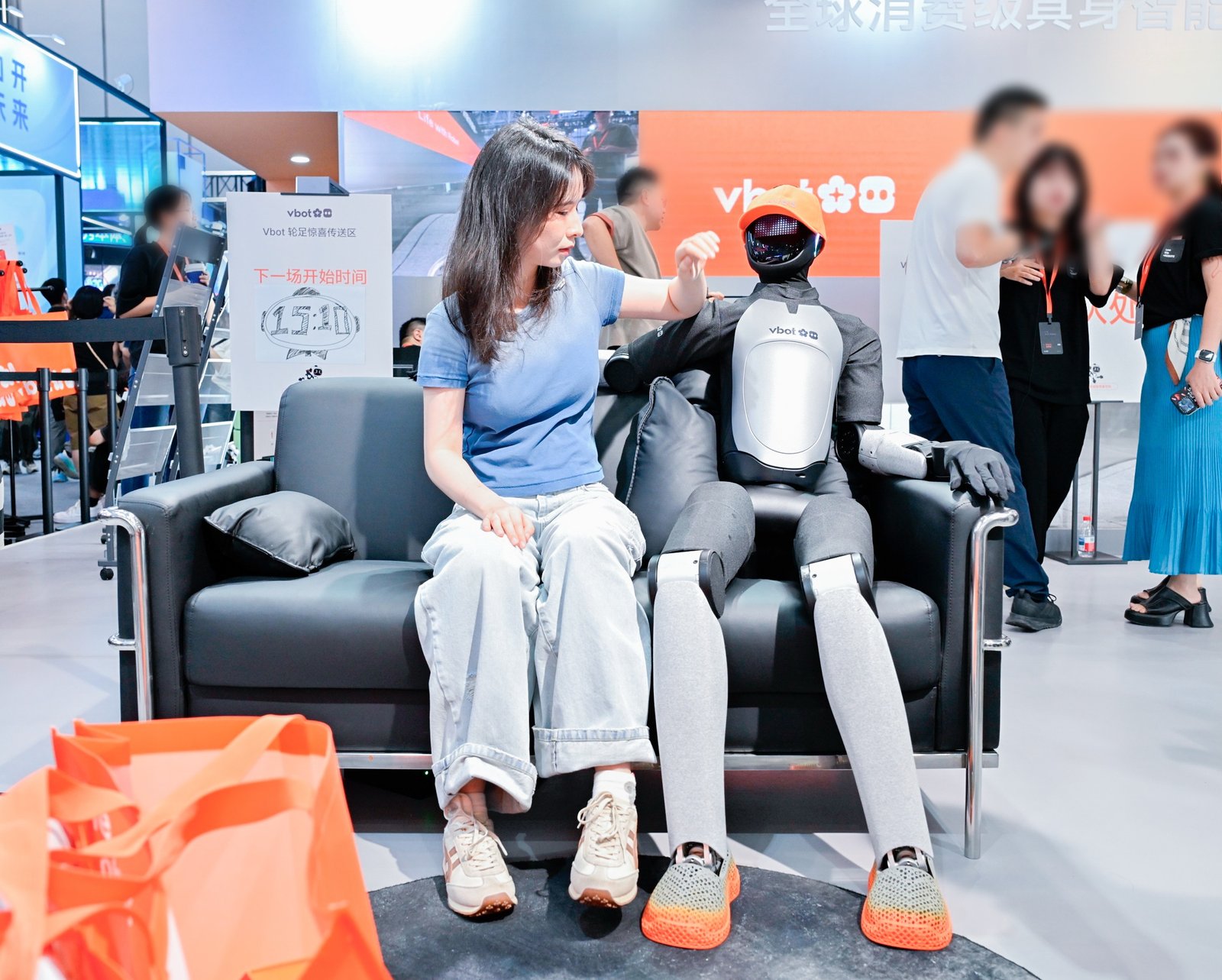 Consumer robot dog in a home