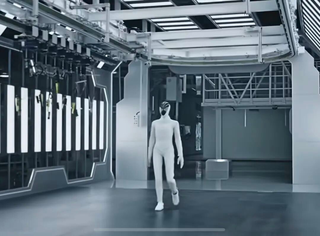 XPeng IRON humanoid on the company's automated assembly line