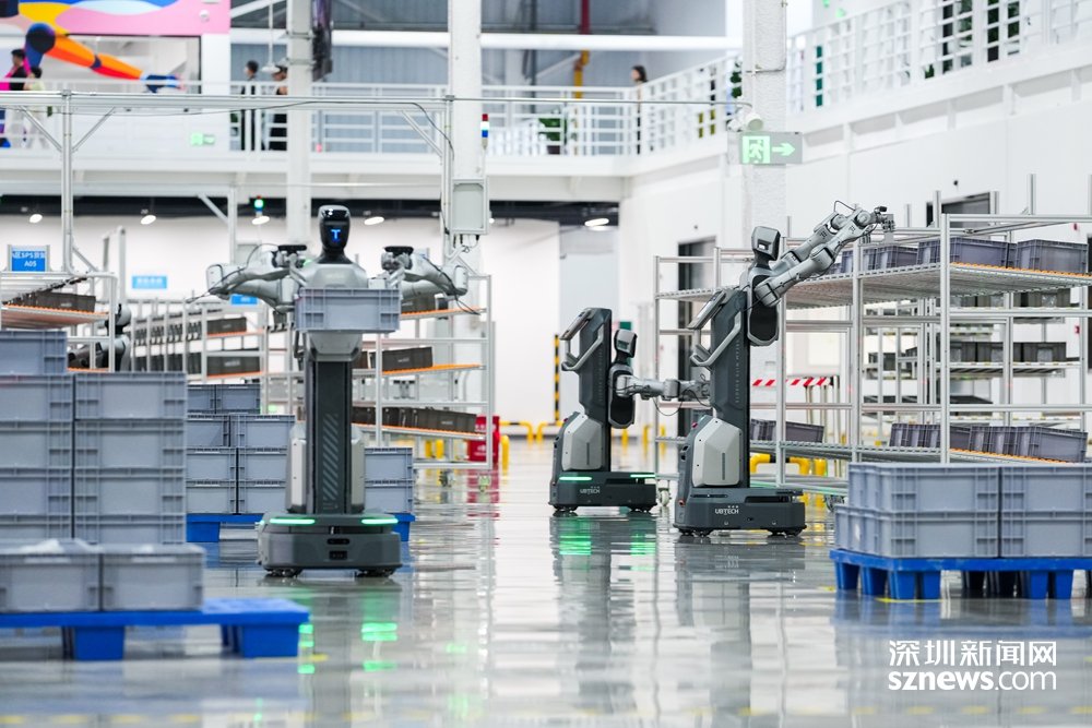 Walker series humanoid robots on the UBTECH production line