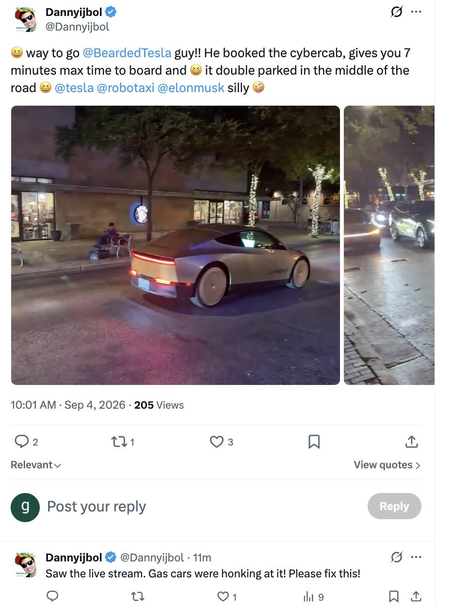 Tesla Cybercab early rider experience