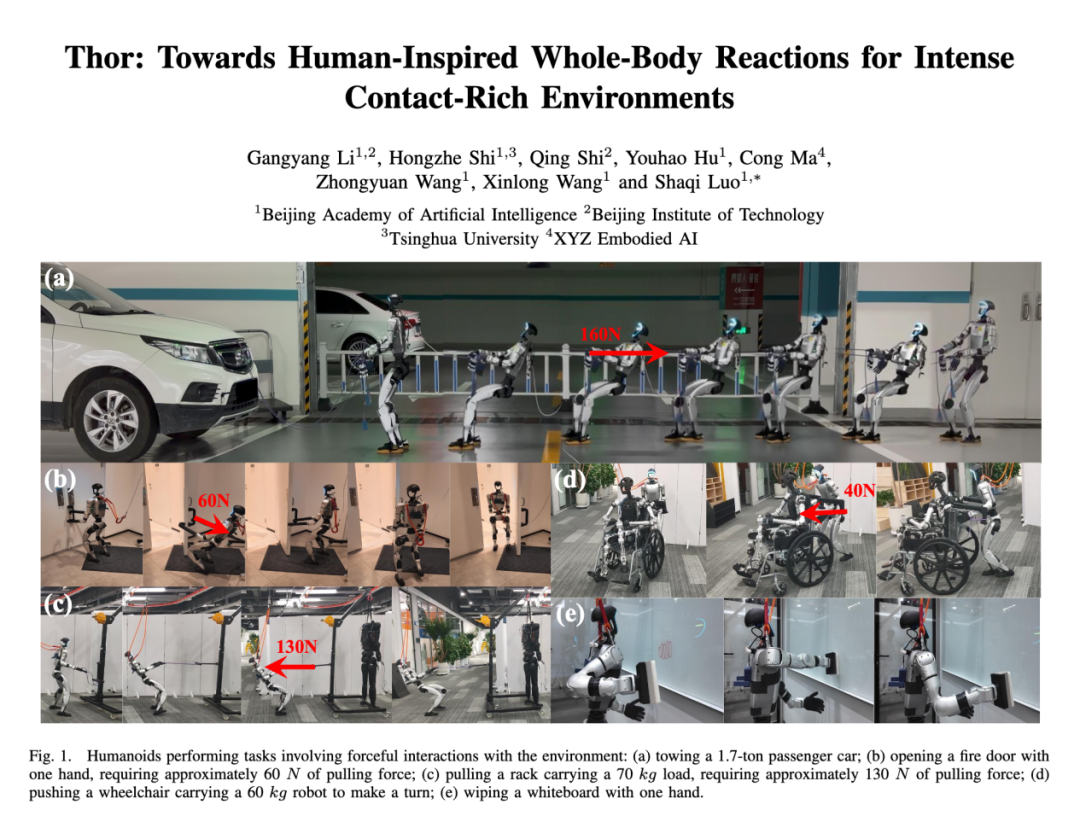 A 37 kg humanoid dragged a 1.4 tonne car and walked away wit