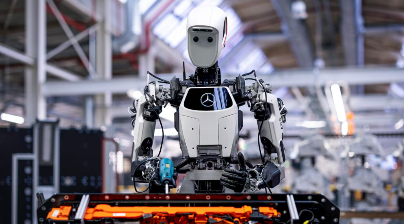 Car factory trialling a humanoid robot