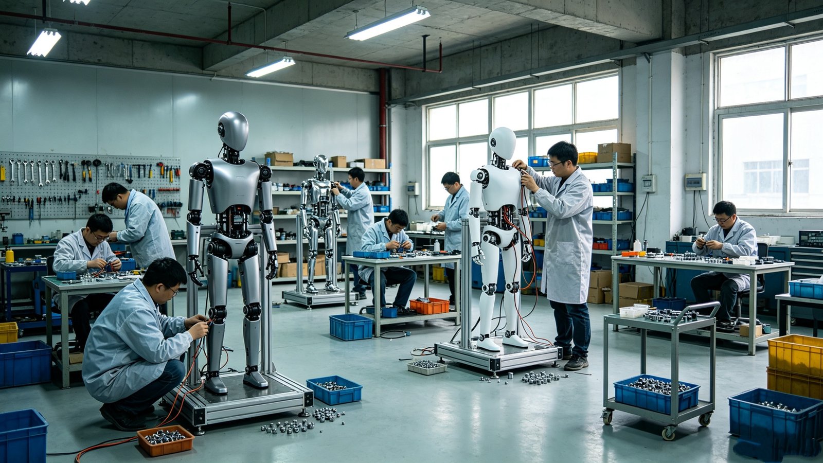Chinese humanoid production lines shifting from hand-built to standardised