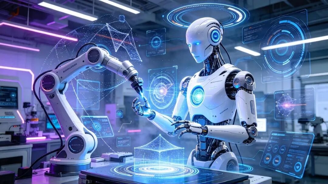 Embodied AI robots demonstrated at a China industry event