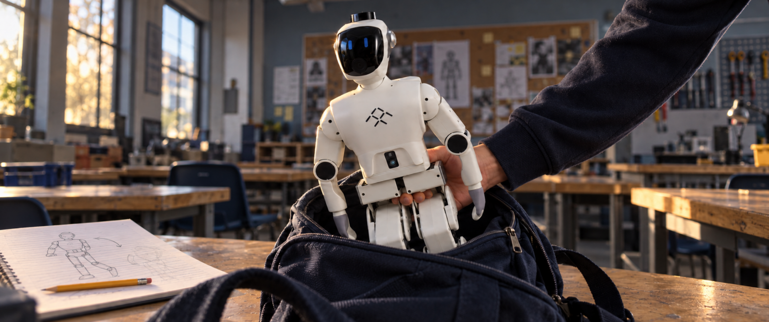 FF Nova Mini child-friendly humanoid robot