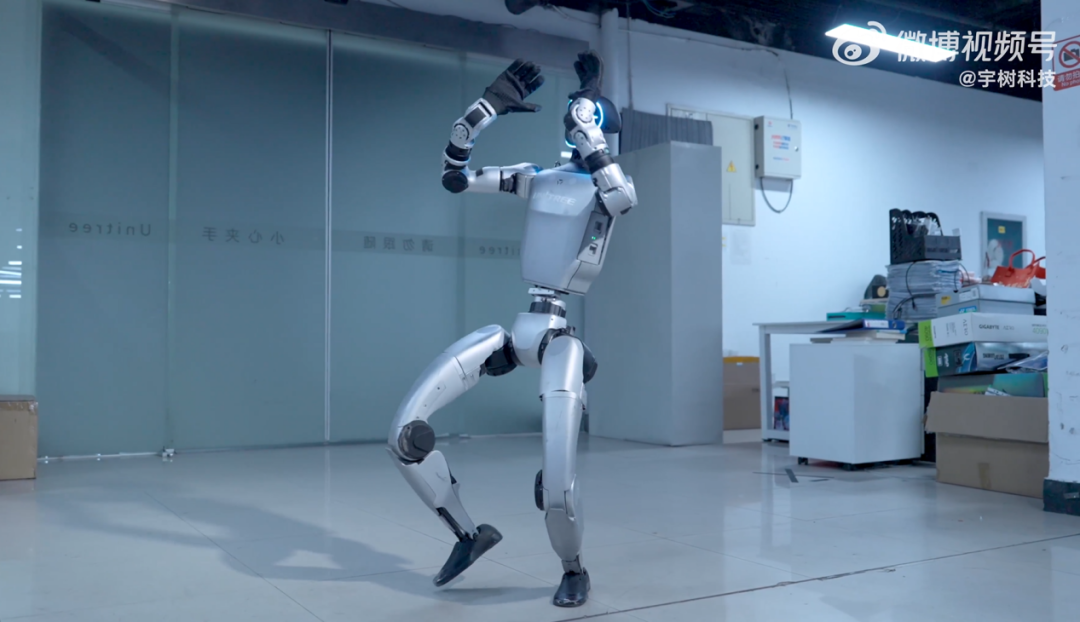 Humanoid robot serving customers at a retail station